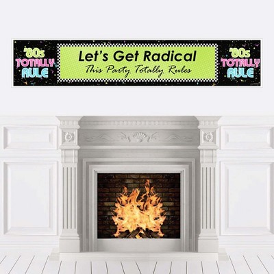 Big Dot of Happiness 80's Retro - Totally 1980s Decorations Party Banner