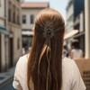 Unique Bargains Women's Flower Hair Claw Clips 1 Pc - 3 of 4