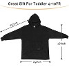 Catalonia Blanket Hoodie Sweatshirt for Kid, Fleece Snuggy Soft Wearable Blanket Pullover 4-12 Years Boy Girl Cozy Warm Gift - 4 of 4