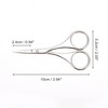 Women Bend Scissors Eyebrow Trimmer Scissors Silver Tone 1 Pc - image 2 of 3