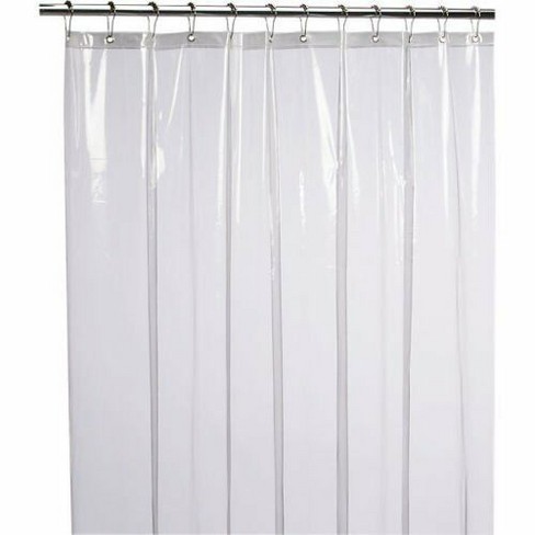Heavy Duty Vinyl Shower Curtain Liners, Extra Long Shower Curtain Pole