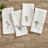 Split P White Embroidered Pineapple Napkin Set of 4 - 2 of 3