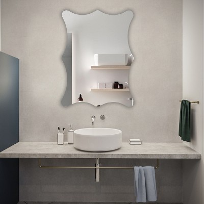 Sleek 31.5" Frameless Rectangular Wall Mirror for Any Room
