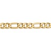 Black Bow Jewelry 10mm, 14k Yellow Gold, Flat Figaro Chain Bracelet - 2 of 4