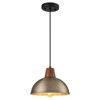LLHZSY Hammered Pendant Chandelier Light 10 1/4" Wide Light Fixture for Kitchen Island Dining Room - Antique Bronze - 4 of 4