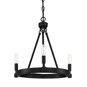 Designers Fountain Fiora 3 - Light Chandelier in  Black - 1 of 1