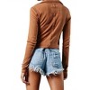 Women's Twist Front Solid Top - BUCKETLIST - 3 of 3
