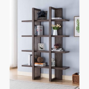 NicBex Bookcases for Living Room 4-Tier 71" H Display Storage Cabinet Bookcase with Open Shelving for Home Office - 1 of 4