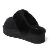 Fireside by Dearfoams Women's Melton Genuine Shearling Platform Scuff Slipper - 2 of 4