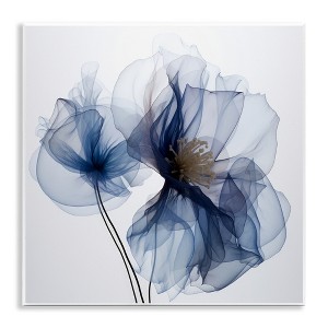 Stupell Industries Blue X-Ray Flowers, 12" x 12" - 1 of 4