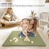 Stylish Padded Baby Play Mat - Extra Thick & Soft Vegan Leather Floor Mat for Safe Play - Beautiful Design Fits Any Playroom for Boys or Girls - 4 of 4