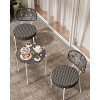 3 Piece Patio Bistro Set, Outdoor Wicker Chairs with Table, Rattan Patio Furniture Set for Outdoor, Patio, Deck, Backyard - 4 of 4
