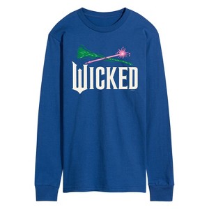 Men's - Wicked - Wand And Broomstick Logo Long Sleeve Graphic T-Shirt - 1 of 4