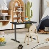 FURNIinspire Desks Adjustable Height Standing Desk Sit Stand Up Workstation Whole Piece for Home Office, Black, 31.5"*19.69"*28.74" - 2 of 4