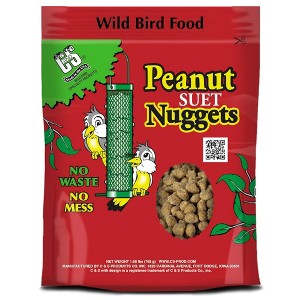 C & S Wild Bird Food Peanut Suet Nuggets, 27oz Resealable Bag - 1 of 3