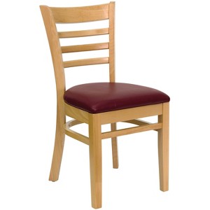 Flash Furniture Ladder Back Wooden Restaurant Chair - 1 of 4