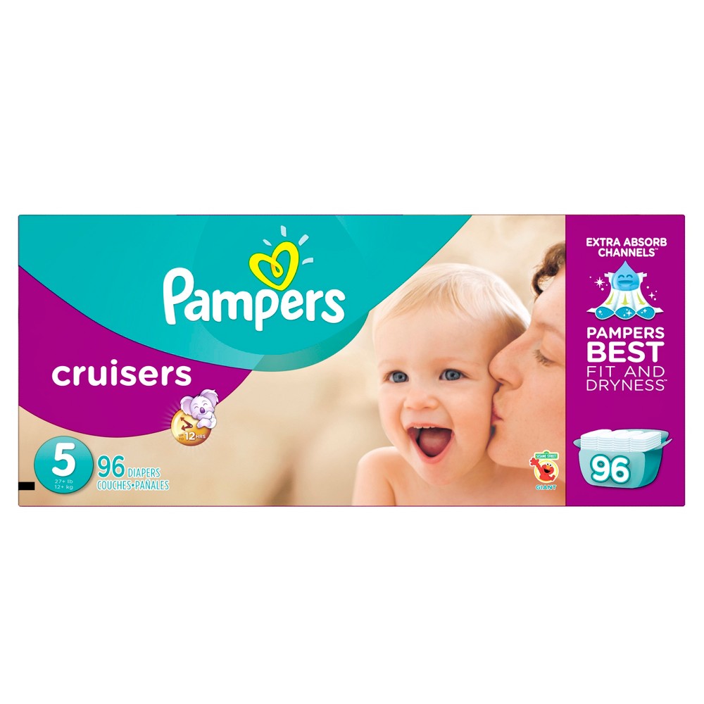 UPC 037000862802 Pampers Cruisers Diapers Giant Pack Size 5 (96