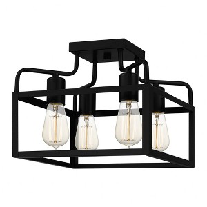 Quoizel Lighting Paulsen 4 - Light Semi-Flush Mount in  Matte Black - 1 of 4