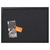 MasterVision Black Fabric Bulletin Board 18 Inches x 24 Inches Black MDF Frame - 3 of 4