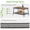 Tangkula 4PCS Cushioned Patio PE Wicker Conversation Furniture Set w/ Acacia Wood Tabletop - 4 of 4