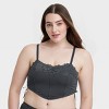 Women's Lace-Up Crochet Corset Bra - Colsie™ - 4 of 4