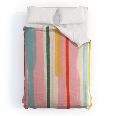 Deny Designs 3pc Full/Queen 83 Oranges Too Cool to Hang But Here I Am Comforter and Sham Set