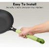 imarku Removable Handle for 10 & 12-inch Honeycomb Cast Iron Skillet Pan, Detachable Handle Replacement, Green - 3 of 4