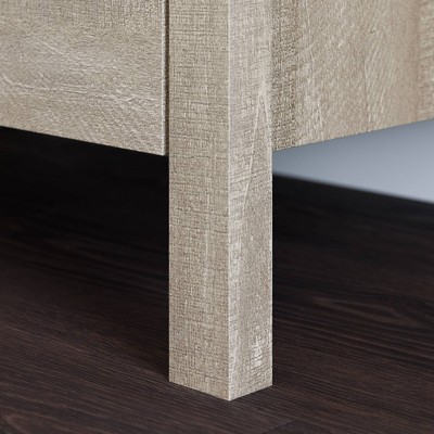 Spring Maple Two-Door Living Room Storage Cabinet with Adjustable Shelving