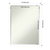 Amanti Art Svelte Petite Bevel Wood Bathroom Wall Mirror - 4 of 4