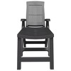 vidaXL Sun Lounger in Anthracite Plastic - Durable Outdoor Furniture with Adjustable Backrest and Foldable Design - Weather-Resistant & Easy to Store - 3 of 4