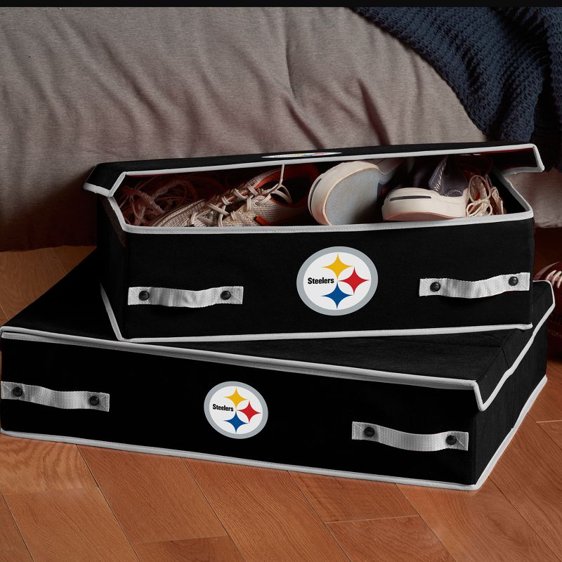 NFL Franklin Sports Pittsburgh Steelers Under The Bed Storage Bins - Large, 3 of 5