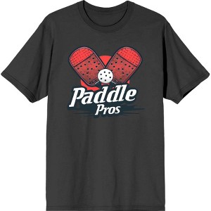 Pickleball "Paddle Pros" Adult Crew Neck Short Sleeve Tee - 1 of 2