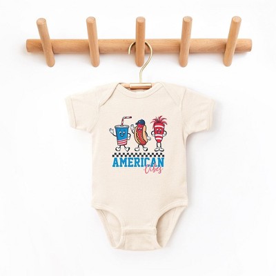The Juniper Shop American Vibes Hot Dog Baby Bodysuit