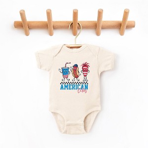 The Juniper Shop American Vibes Hot Dog Baby Bodysuit - 1 of 2