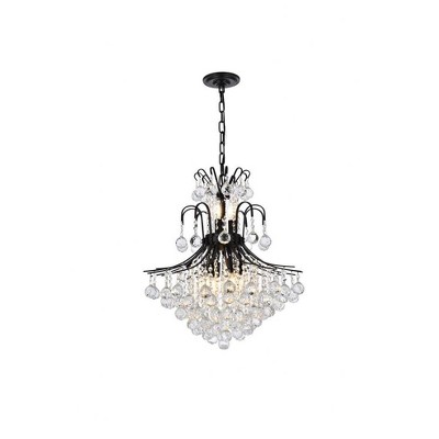 Elegant Lighting Toureg 11 - Light Chandelier in  Black