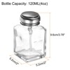 Unique Bargains Glass Makeup Remover Nail Polish Push Down Alcohol Dispenser Bottles 2 Pcs 4Oz / 120ML - 2 of 4