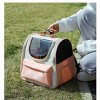 BABYYER Pet Cute Foldable Capsule Backpack for Small, Medium Cats, Puppies, Dogs, Transparent, Breathable, Heat Resistant Carry Bag - 4 of 4