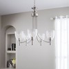 Quorum Lighting Rossington 5-Light Chandelier, Satin Nickel, 25 Width, 25 Height, Glass Material - 2 of 4