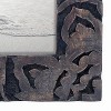 Dark Wood 4 x 4 inch Carved Wood Picture Frame - Foreside Home & Garden - 4 of 4