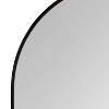 Kate and Laurel Zayda Metal Arch Mirror, 32x36, Black - 2 of 4