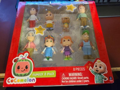  Cocomelon Figurines, Family Pack, Eight (8) Family