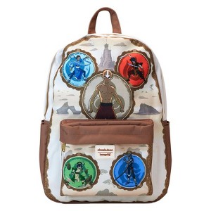 Loungefly : Nickelodeon - Avatar The Last Airbender Bending Arts Nylon Full-Size Mini Backpack - 1 of 4