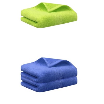REGALWOVEN 3 Pack Solid Stripe Absorbent Soft Decorative Hand Towels for Bathroom 13" x 30"