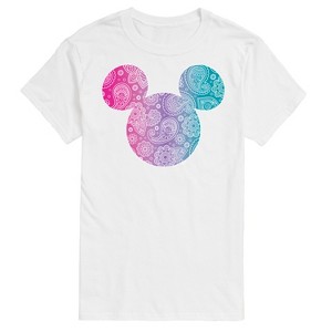 Men's - Disney - Mickey Bandana Pattern Short Sleeve Graphic T-Shirt - 1 of 4