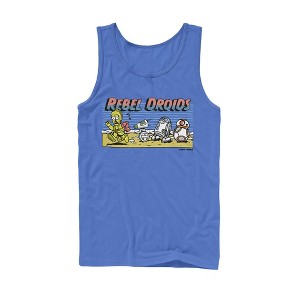 Men's Star Wars: The Rise of Skywalker Rebel Droids Cartoon Tank Top - 1 of 3