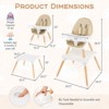 Infans 5-in-1 Baby High Chair Infant Wooden Convertible Chair 5-Point Seat Belt - 2 of 4