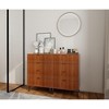 KWPZQEB Wooden Chest of Drawers, Modern Drawer Dresser with 4 Large Drawers, Accent Storage Cabinet for Living Room, Entryway, Hallway, Dark Brown - 4 of 4