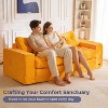 MAXYOYO Convertible Sofa Bed, Pull Out 3 Seater Sleeper Sofa, 2 in 1 Fold Out Floor Couch with Pillows for Living Room - 4 of 4