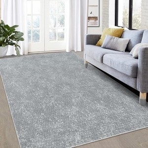 Coucheta Modern Farmhouse Textured Rug Washable Stain Resistant Low Pile Non-Slip Front Door Mat, Multi-Color & Size - 1 of 4