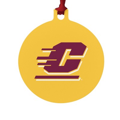Central Michigan University Secondary Aluminum Holiday Christmas Tree Ornament